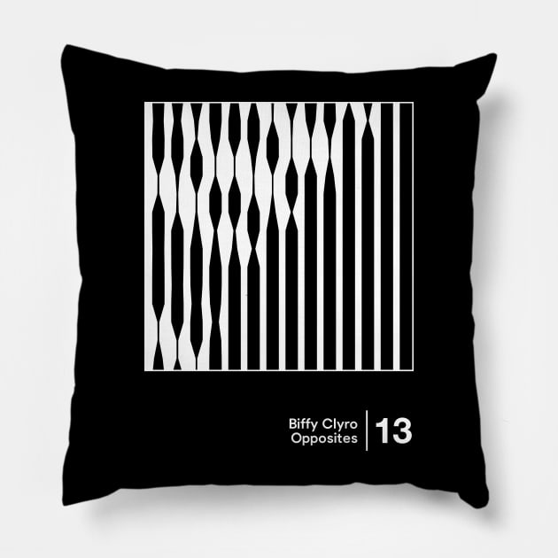 Opposites / Minimalist Graphic Artwork Pillow by saudade