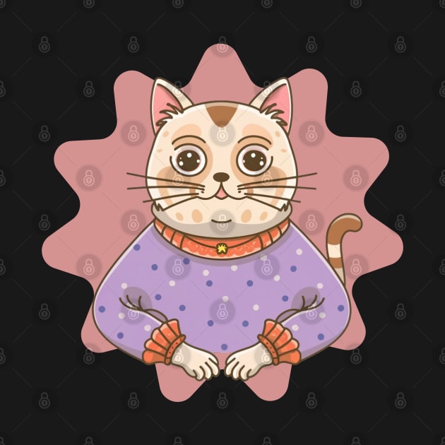 Cute Cat Grandma by Clouth Clothing 