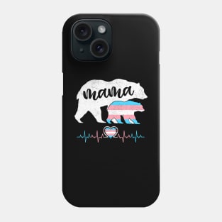 Protect Trans Kid Mama Bear Transgender LGBT Pride Month Phone Case