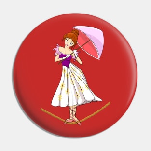 Tightrope Girl Pin