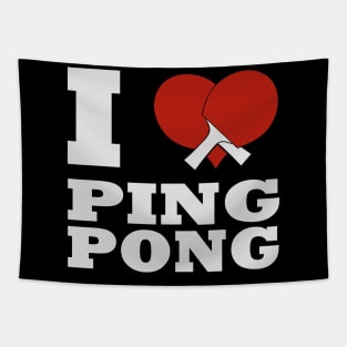 i love ping pong Tapestry