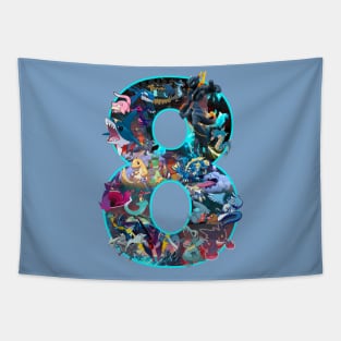 8th Birthday Shirt Tapestry