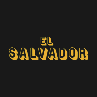 El Salvador plain text Salvadorian Merch, Cipote, Pupusas T-Shirt