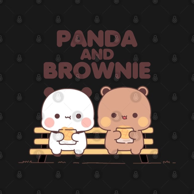 PANDA AND BROWNIE by rahobisona