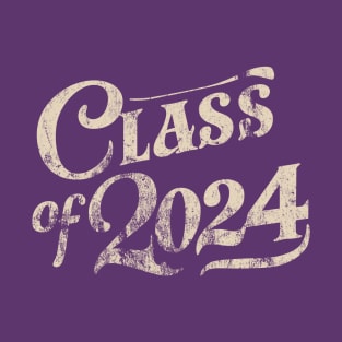 Class of 2024 distressed texture T-Shirt