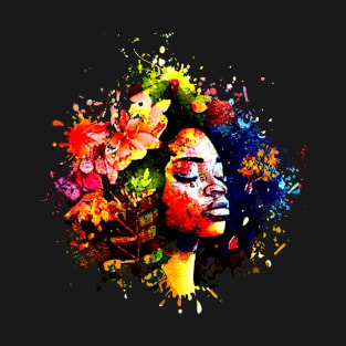 African woman watercolor T-Shirt