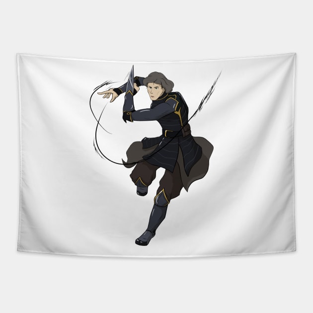 Lin Beifong Tapestry by Silentrebel