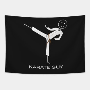 Funny Mens Brown Belt Karate Tapestry