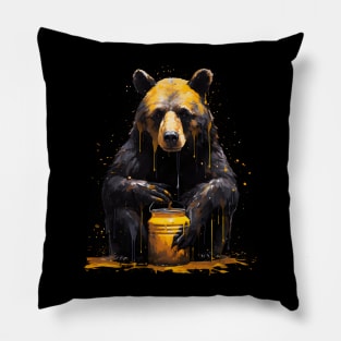 Bear with Honey Pot Pillow