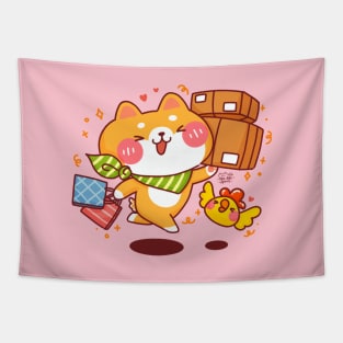 Happy Shopping Mood Tapestry