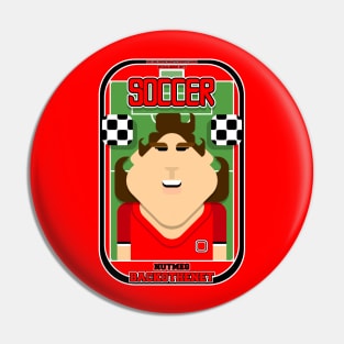 Soccer/Football Red and Black - Nutmeg Backothenet - June version Pin