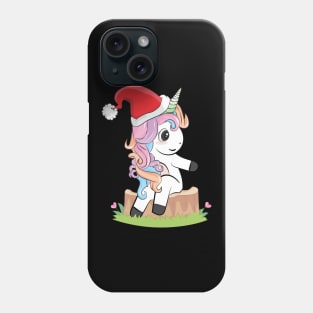 Christmas Present Unicorn X-MAS Christmas Phone Case