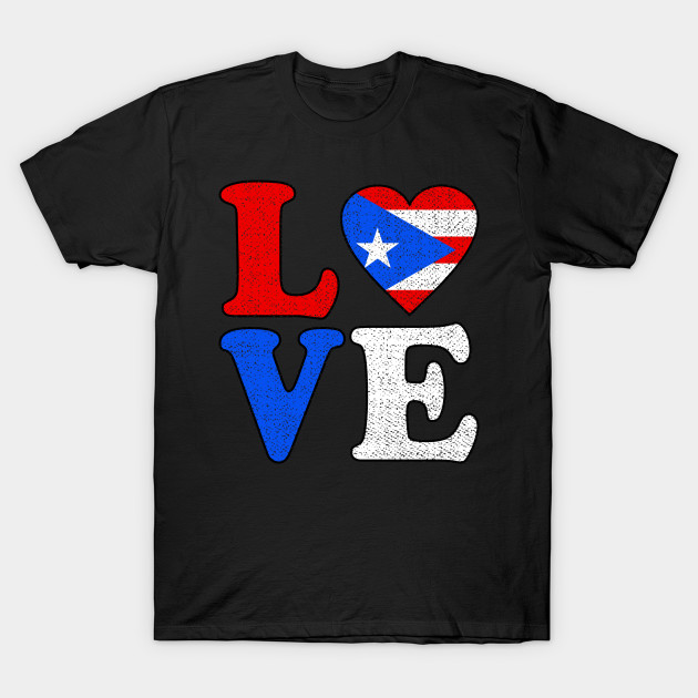 I Love Puerto Rico Apparel Retro Gift Puerto Rico T Shirt