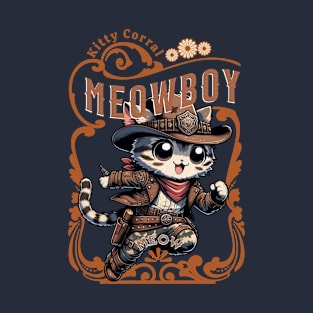 Camo Kitty Cowboy - The Ultimate Feline Outlaw T-Shirt