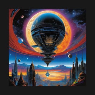 Alien Dreamscape Surreal Sci-Fi Landscapes 4 T-Shirt