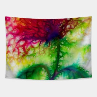 Crazy red flower Tapestry