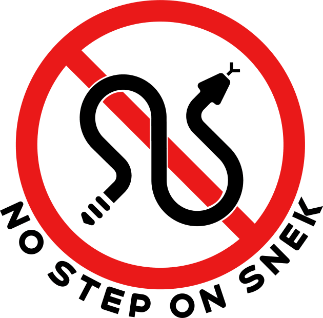 NO STEP ON SNEK — Rattlesnakes Road Sign Kids T-Shirt by Vidision Avgeek