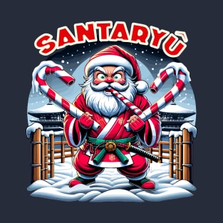 Candy Cane Samurai Santa-Ryû T-Shirt