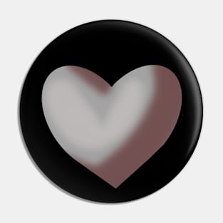 Gray Heart Pin