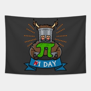 Vintage Retro Funny Knight Holding Pi Symbol Meme Gift For Pi Day Tapestry