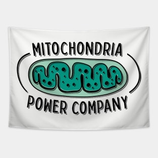 Mitochondria Power Company Science Geek Tapestry