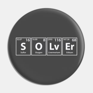 Solver (S-O-Lv-Er) Periodic Elements Spelling Pin