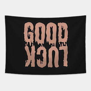 Good Luck Grunge logo Tapestry