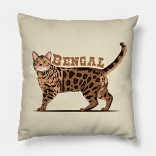 Bengal Cat Pillow