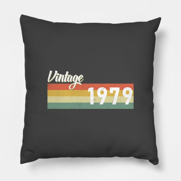 Vintage 1979 Pillow by WAADESIGN