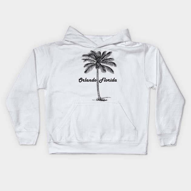 Black And White Orlando Palm Orlando Kids Hoodie Teepublic