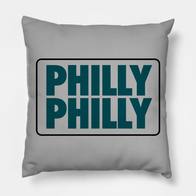 Philly Philly (Eagles) Pillow by Center City Threads