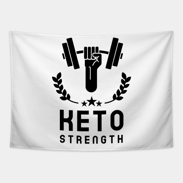 Gym Keto Strength Tapestry by OldCamp