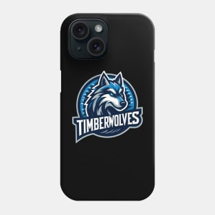 Minnesota timberwolves basketball wolf Phone Case