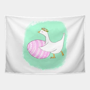 Denizko Green easter duck Tapestry