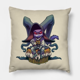 Sitting on a Mimic - Necromancer Pillow