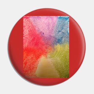 Abstract color wheel Pin