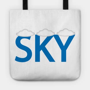 Sky Artistic Typography Design Tote