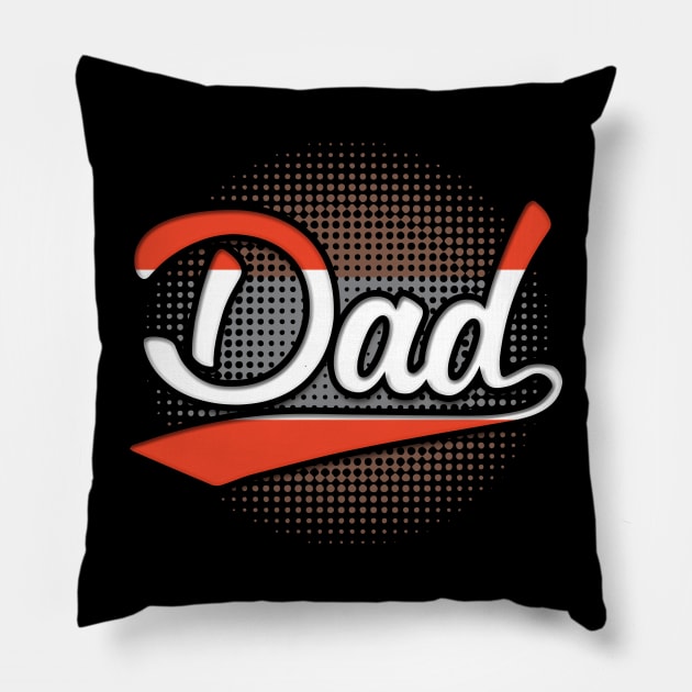 Austrian Dad - Gift for Austrian From Austria Pillow by Country Flags