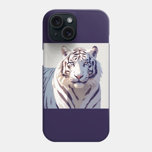 Beautiful White Tiger Phone Case by Spaceboyishere