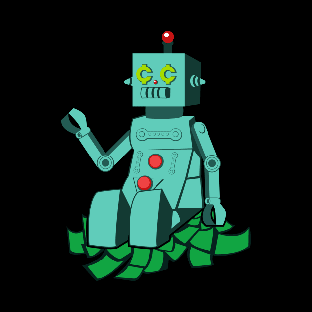 Robot on cash by Cheap_Ass_Gamer