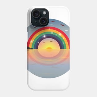 Sunset - rainbow Phone Case