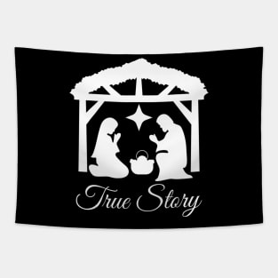 Go Jesus Its Your Birthday True Story Christmas Star Tapestry