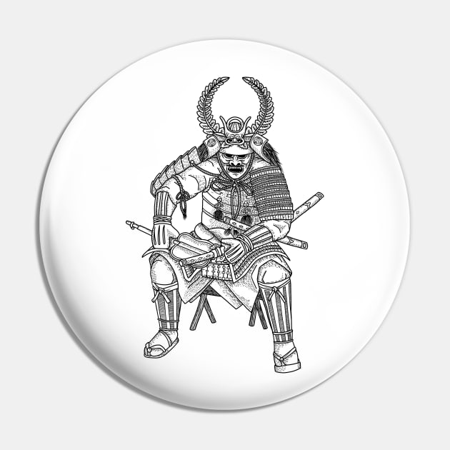 Samurai General Pin by BeauyArt