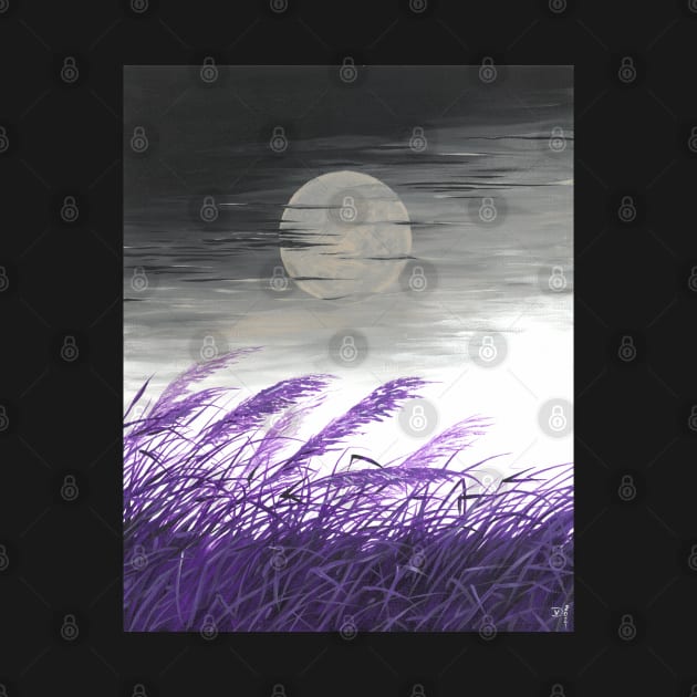 Purple Reeds by Art by Veya