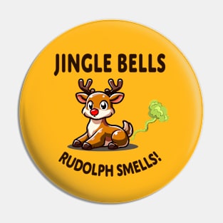 Jingle Bells Rudolph Smells Pin