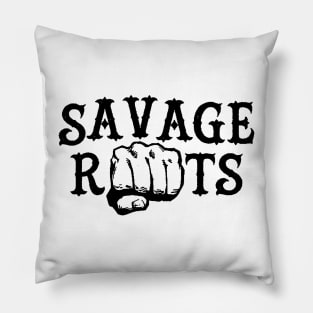 Savage Roots Fist Logo Pillow