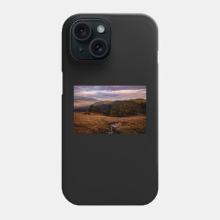 Stream leading to mountains Phone Case