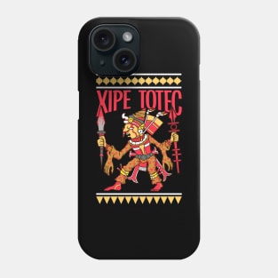 Aztec vegetation god - Xipe Totec Phone Case