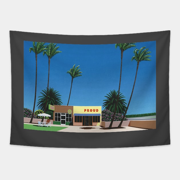 hiroshi nagai - Proud Funk Hiroshi Nagai Tapestry by QualityArtFirst