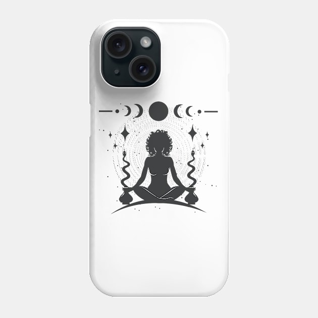 Meditation Goddess Phone Case by studioaartanddesign